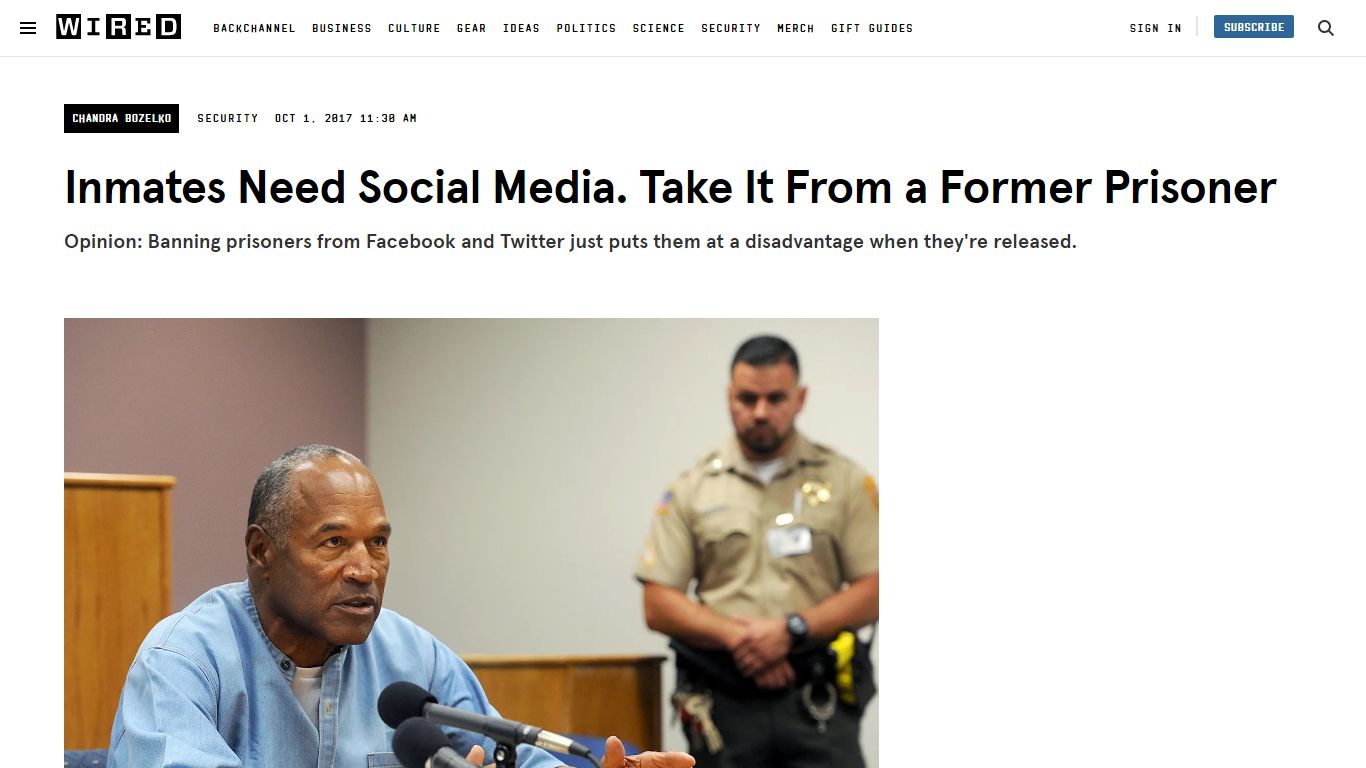 Inmates Need Social Media. Take It From a Former Prisoner